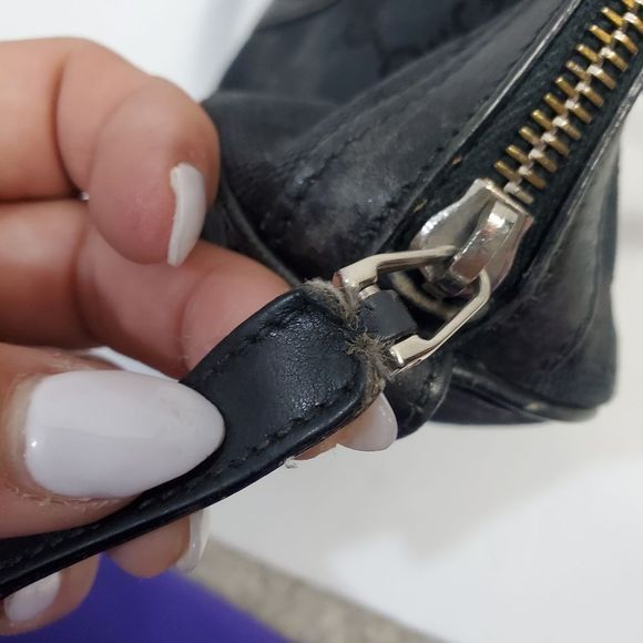 Gucci authentic small Boston hand bag black web & matching planer wallet - Picture 16 of 16